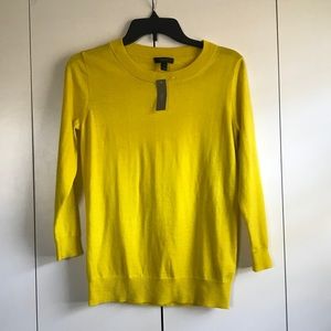 J. Crew Merino Wool Sweater 3/4 Sleeve Size Small